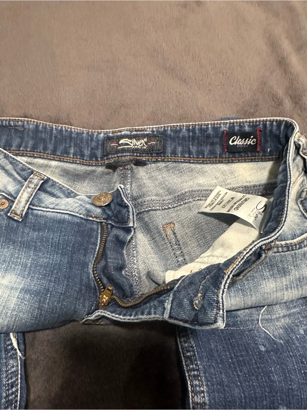 Silver Jeans- Distressed Blue Ripped - Picture 6 of 6